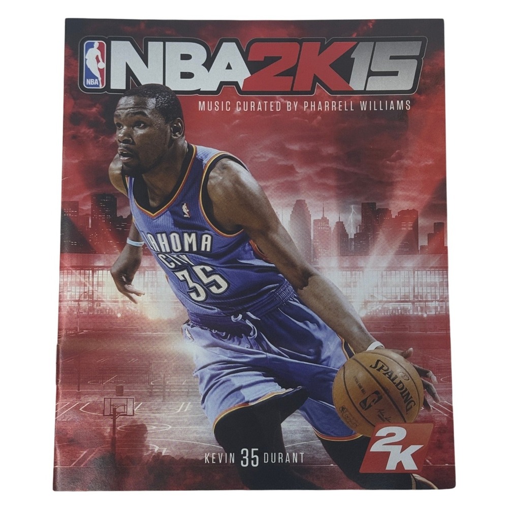 NBA 2K15 Video Game Instruction Manual Kevin‎ Durant Pharrell Williams PS3